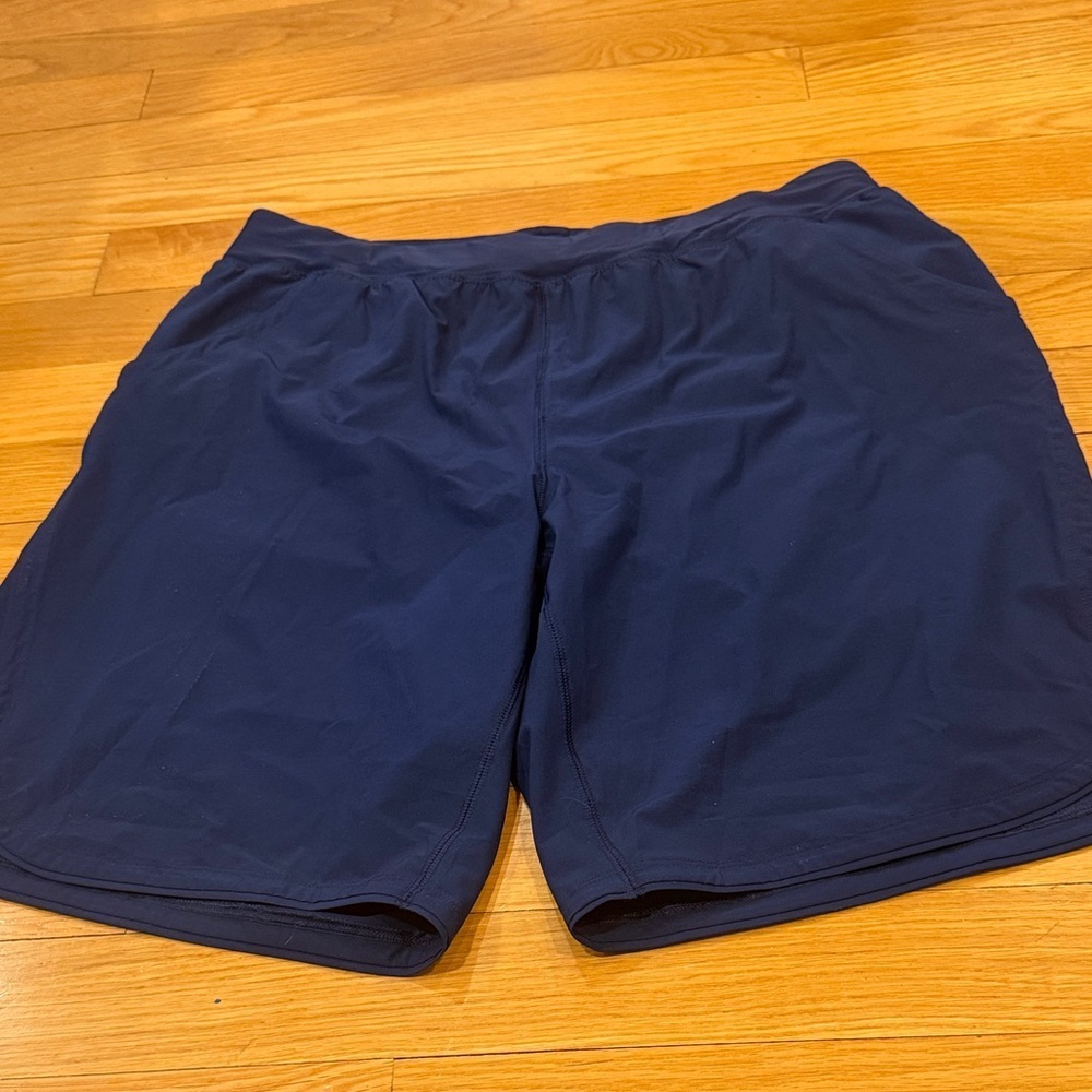 Lands’ end women’s navy blue swim shorts size 18W.